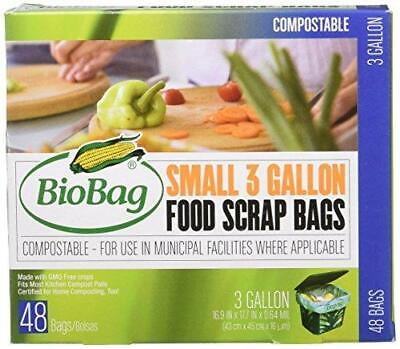 #ad Bio Bag Compostable Small 3 Gallon Bags 48 Count by BioBag $19.59