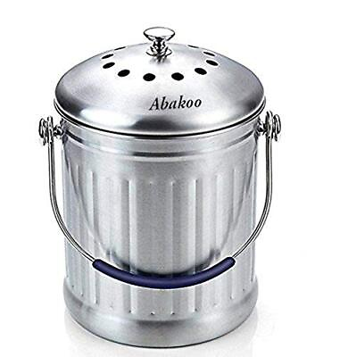 #ad Compost Bin 1.8 Gallon Stainless Steel 304 Stainless Steel Kitchen Composte... $62.92