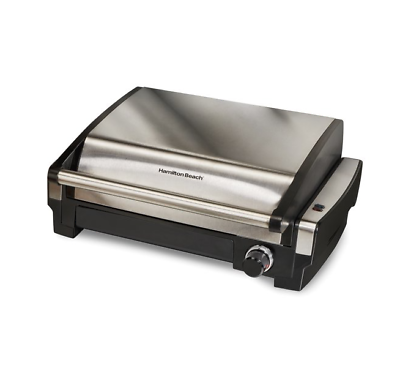 Electric Indoor Grill Stainless Steel Smokeless Portable BBQ Countertop Cooking $85.99