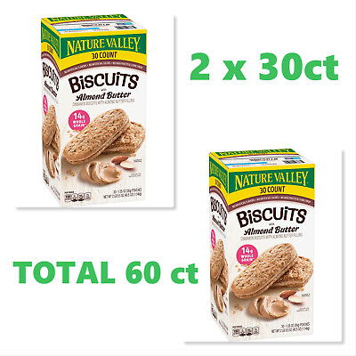 Nature Valley Biscuit Sandwich with Almond Butter 2 x 30 ct. TOTAL 60 ct. $39.99