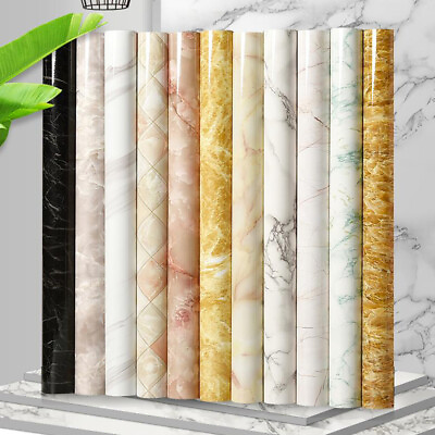 Marble Contact Paper Self Adhesive Peel amp; Stick Wallpaper PVC Kitchen Countertop $12.09
