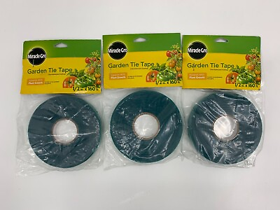 #ad 3 Miracle Gro Garden Tie Tape 1 2” X 160 Feet Miracle Grow Plant Tape $15.68