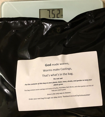Worm Castings Plant Garden Fertilizer 7 Pound Bag 7 lbs Qty 1 $32.00