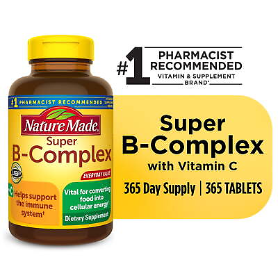 #ad #ad Nature Made Super B Complex with Vitamin C and Folic Acid Tablets365 Count $20.18