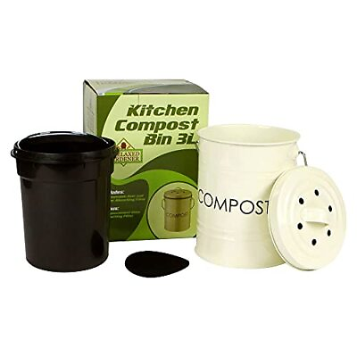 #ad Kitchen Compost Bin 0.8 Gallon Rust Proof and Leak Proof Countertop Compo... $55.79