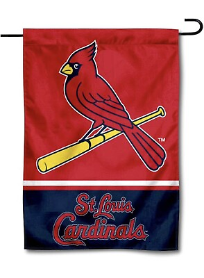 #ad MLB St. Louis Cardinals Garden Flag Double Sided MLB Cardinals Premium Yard Flag $9.99