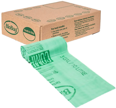 BioBag Compostable Countertop Food Scrap Bags 3 Gallon 100 Count $27.72