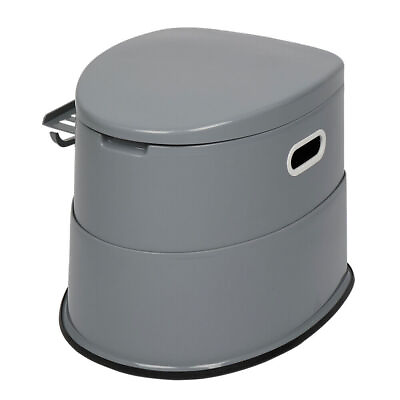#ad Selling Well Portable Outdoor Toilet with Non slip Mat for Travel CampingGrey $44.82