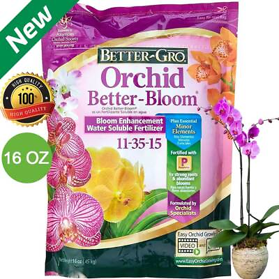 #ad Orchid Fertilizer Bloom Booster Orchid Food Enhance Color Size Water Soluble16oz $11.76