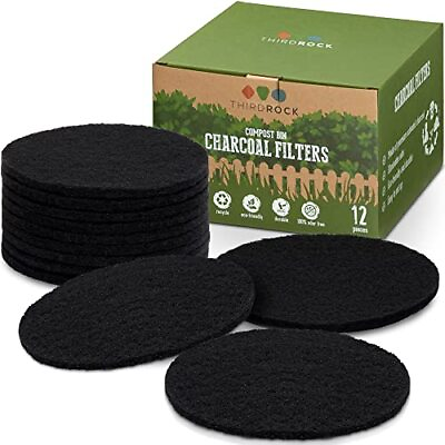 Third Rock Charcoal Filter Replacements for Kitchen Compost Bin 12 Pack 6.5 $22.99