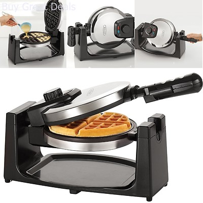 Belgian Waffle Maker Commercial Double Waring Breakfast Iron Kitchen Heavy New $45.68