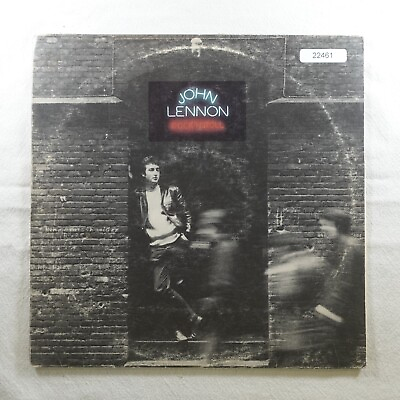 #ad #ad John Lennon Rock N Roll Apple 3419 Record Album Vinyl LP $19.77