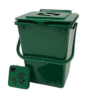 #ad Exaco ECO 2000 NP Kitchen Compost Pail 2.4 Gallon Green $45.15
