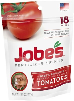 #ad Tomato Fertilizer SpikesJobes Biozome Formula 18 Spikes Feeds All Season Long $35.81