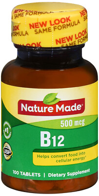 Nature Made Vitamin B12 500 mcg Tablets 100 Ct $10.88