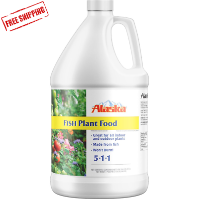 #ad Alaska Fish Emulsion Fertilizer And Plant Food Organic 5 1 1 Fertilizer 1 Gallon $22.00