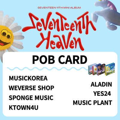 SVT SEVENTEEN HEAVEN POB PHOTO CARD CARAT WEVERSESHOP SPONGEMUSIC KTOWN4U YES24 $114.90