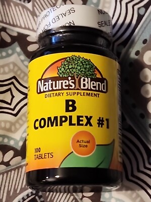#ad Vitamin B Complex Formula #1 100 Tabs By Nature#x27;s Blend Exp 08 2026 $10.99
