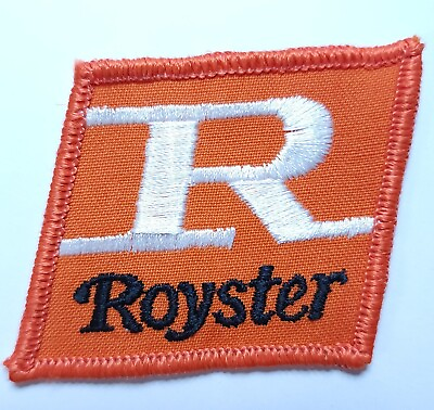 Royster Fertilizer Patch Vintage Fabric Farming Agriculture Embroidered Orange $19.97