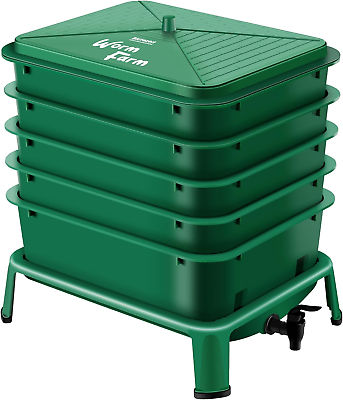 #ad 5 Tray Worm Composter Worm Farm Kit Indoor amp; Outdoor Worm Compost Bin for V... $126.99