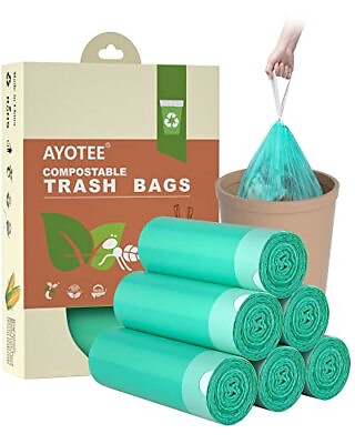 #ad #ad Compostable Trash Bags 4 Gallon Drawstring Trash Bags100 Counts Ultra Strong... $20.31