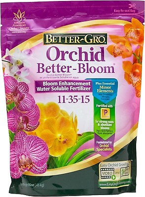 #ad Orchid Fertilizer Bloom Booster Orchid Food Enhance Color Size Water Soluble16oz $11.69