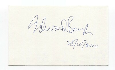 #ad Edward Baugh Signed 3x5 Index Card Autographed Signature Author Writer Poet $45.00
