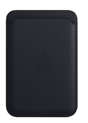 #ad Apple Leather Wallet with MagSafe for iPhone Black 1st generation $19.99