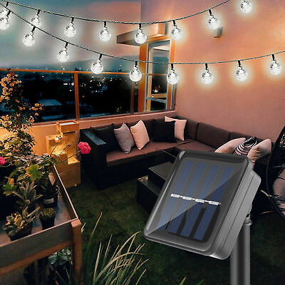 #ad Solar 50 LED String Lights Patio Party Yard Garden Wedding Waterproof Outdoor $12.86