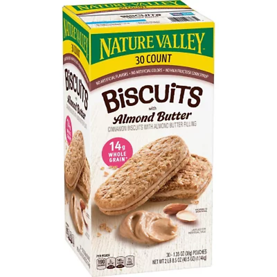 #ad Nature Valley Biscuit Sandwich with Almond Butter 30 Ct. $19.30