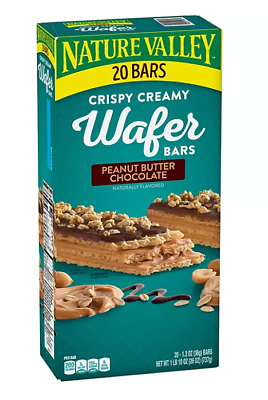 #ad 2 Packs Nature Valley Peanut Butter Chocolate Wafer Bar 20 ct 26 oz Each = 40 ct $37.98