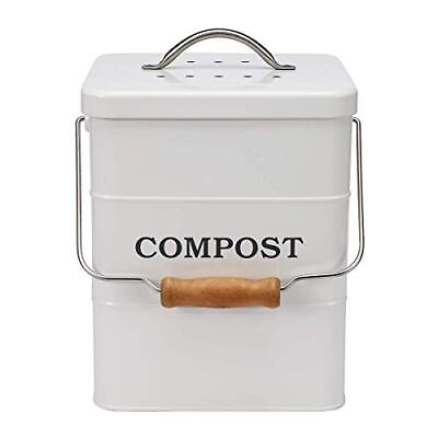 Compost Bin Kitchen Countertop Compost Pail Bucket1gal Includes Charcoal Filter $51.24