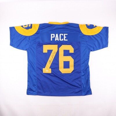 #ad Orlando Pace Signed St. Louis Rams Custom Football Jersey w COA $77.40