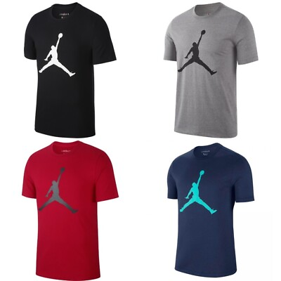 Jordan Men#x27;s T Shirt Jumpman Short Sleeve Crew Athletic Active Basketball Tee $19.88
