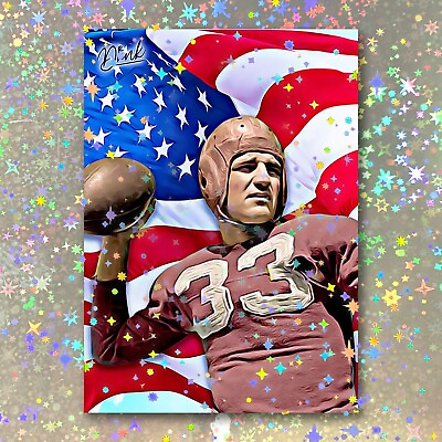 #ad Sammy Baugh Holographic All American Sketch Card Limited 1 5 Dr. Dunk Signed $29.99