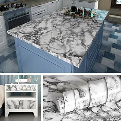 Wall Paper Kitchen Countertop Peel Stick Wallpaper Marble Paper Self Adhesive $14.51