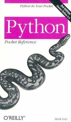 #ad Python Pocket Reference Pocket Reference O#x27;Reilly Lutz Mark Used $4.28