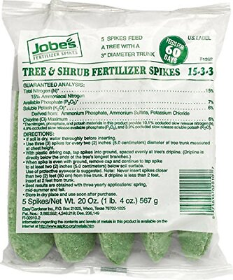 #ad 02010 Fertilizer Spikes Tree and Shrub 5 Count $16.32