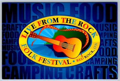 #ad #ad Live From The Rock Folk Festival Red Rock Ontario Canada 2003 Chrome Postcard C $5.99