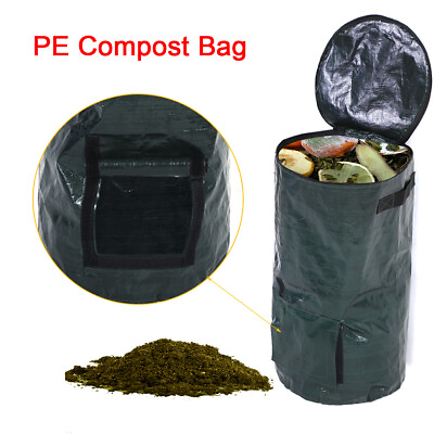 #ad Organic Waste Kitchen Garden Yard Compost Bag Cloth Planter Environmental PE $15.31