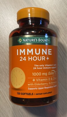 #ad Nature#x27;s Bounty Immune 24 Hour 120 Softgels Exp: 07 2025. New $18.75