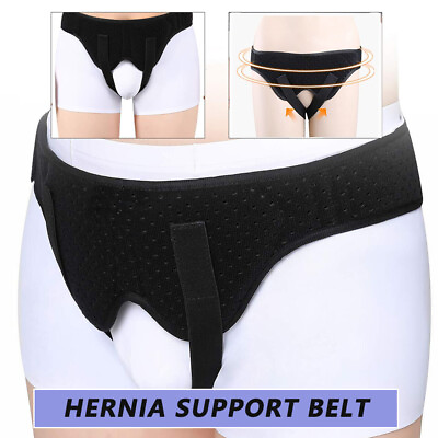#ad 2 x Unisex Hernia Support Double Inguinal Groin Hernia Belt Medical Truss Brace $9.49