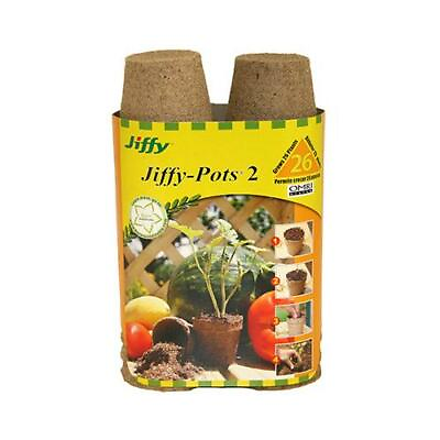 Jiffy Pots 2quot; Diameter Seed Starting Biodegradable Peat Pots 26 Count JP226 $8.99