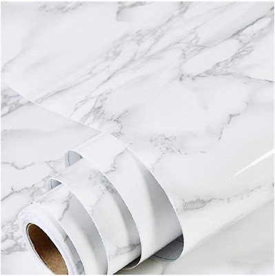 Marble Wallpaper Granite Paper Roll 23.6quot;x 118quot; for Kitchen Countertop Cabinet $27.99