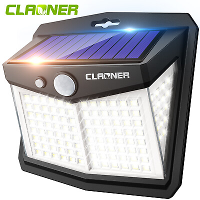 #ad #ad CLAONER Solar Power 128 LED Lights PIR Motion Sensor Outdoor Security Lamp Wall $8.99