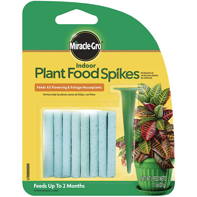 #ad #ad Miracle Gro Indoor Plant Food Spikes Fertilizer Continuous Feeding New 24 Count $6.95