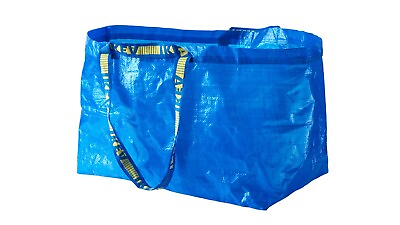 #ad #ad IKEA LARGE BAG Shopping Grocery Laundry Storage Tote ECO Bags FRAKTA 19 gallon $7.98