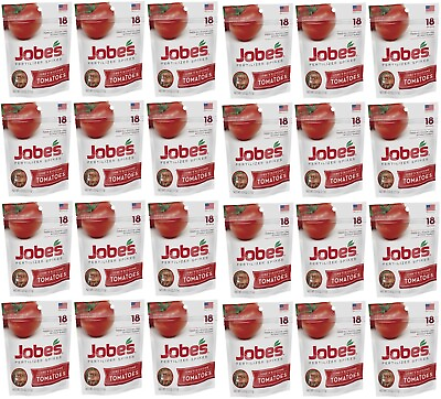 #ad Jobe#x27;s 06005 18 Count 6 18 6 Tomato Fertilizer Food Spikes 24 Packs $98.99