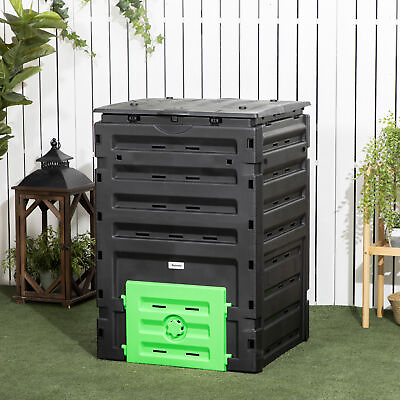 #ad 120 Gallon Compost Bin Large Composter with 80 Vents $83.99