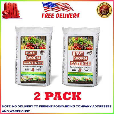 #ad #ad Brut Worm Farms Organic Worm Castings Soil Builder 30 Pound Bag 2 Pack $59.90